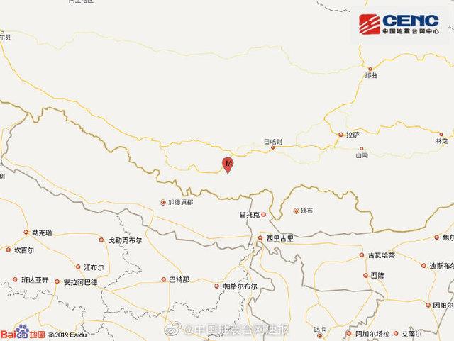 西藏日喀则拉孜县突发地震，暂无人员伤亡报告