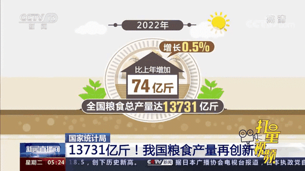 我国三大粮食作物产量稳步增长，粮食安全再创新高